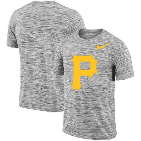Pittsburgh Pirates Nike Heathered Black Sideline Legend Velocity Travel Performance T-Shirt,We sell and wholesale Pittsburgh Pirates Nike Heathered Black Sideline Legend Velocity Travel Performance T-Shirt on line form chian!